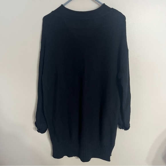 Women’s Hurley Long Sleeve Oversize Sweater Roll Tab Sleeves V Neck Size Small - Picture 2 of 7